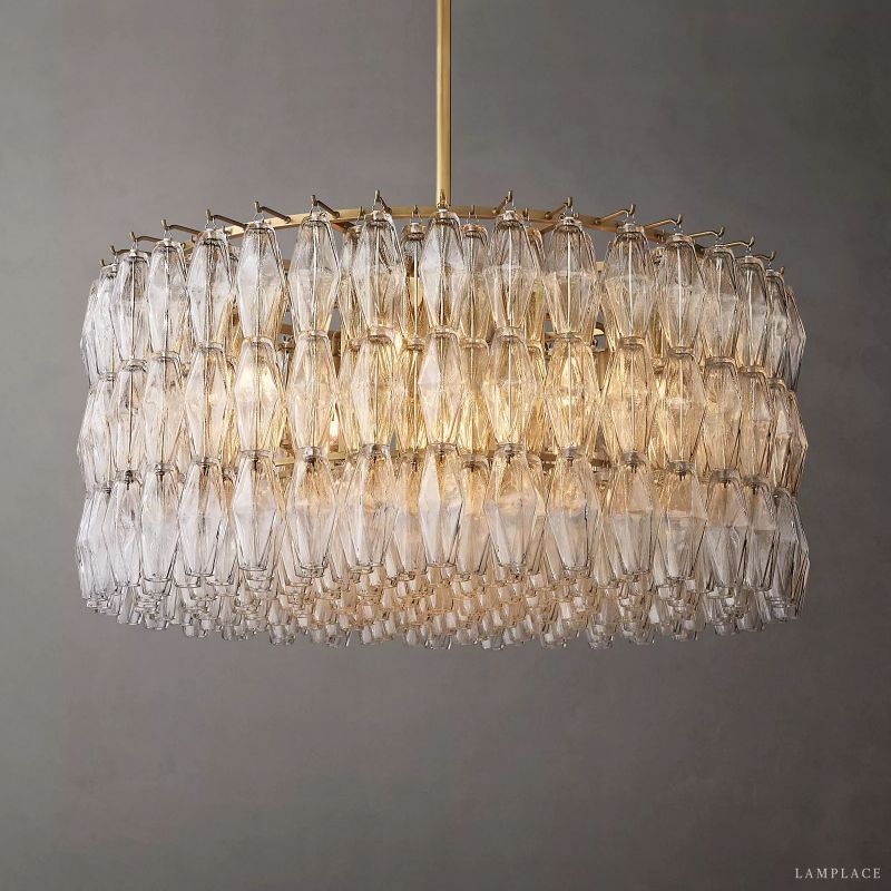 Chiara Murano Glass Round Chandelier 37"