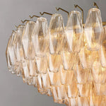 Chiara Murano Glass Tiered Round Chandelier 37"