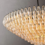 Chiara Murano Glass Tiered Round Chandelier 62"