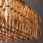 Chiara Murano Glass Rectangular Chandelier 74"