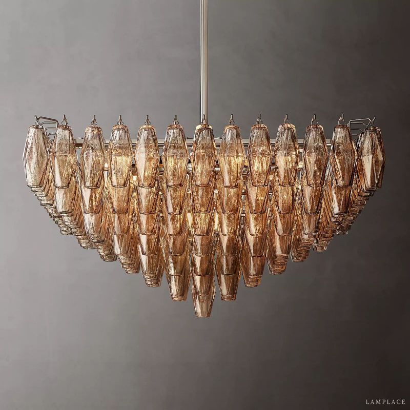 Chiara Murano Glass Square Chandelier 32"