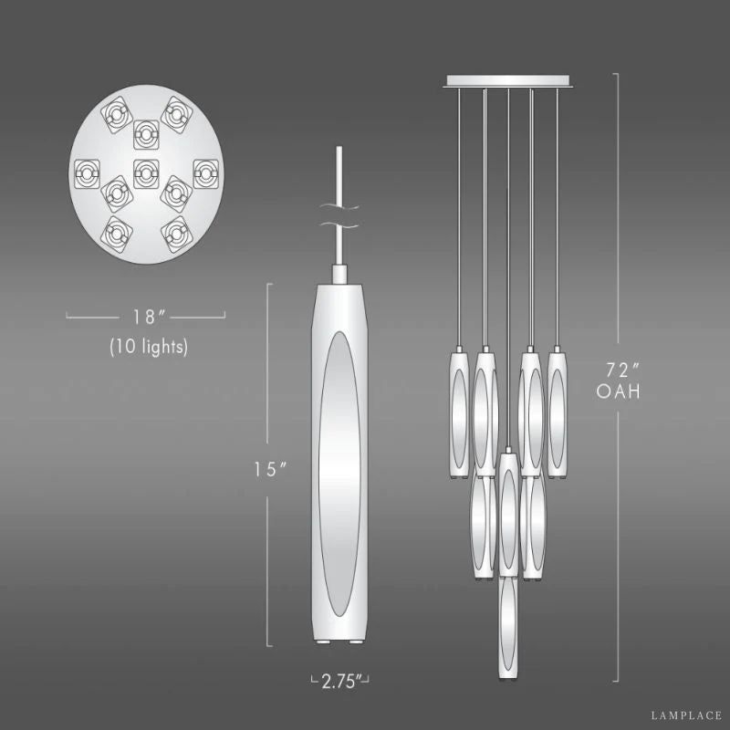 Chartier Precision Crystal Round Chandelier