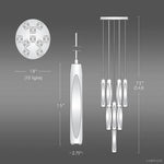 Chartier Precision Crystal Round Chandelier