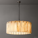 Calamette Striated Onyx Round Chandelier 36"
