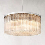Cielo Lustred Glass Round Chandelier 48"