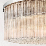 Cielo Lustred Glass Round Chandelier 48"