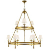 Nove Classic Two-Tier Ring Chandelier