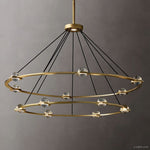 Eclatant Celestial Orbit Two-Tier Round Chandelier 60"
