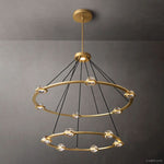 Eclatant Celestial Orbit Two-Tier Round Chandelier 48"