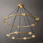 Eclatant Celestial Orbit Two-Tier Round Chandelier 60"