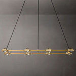 Eclatant Celestial Orbit Rectangular Chandelier 54"