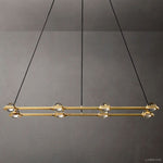 Eclatant Celestial Orbit Rectangular Chandelier 54"