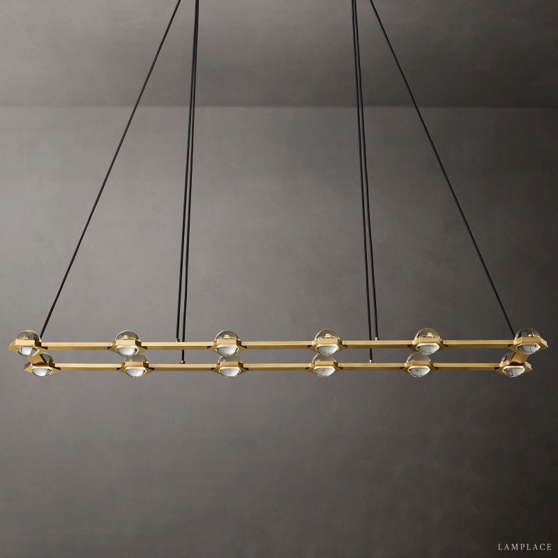 Eclatant Celestial Orbit Rectangular Chandelier 72"