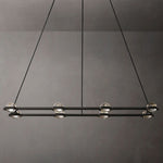 Eclatant Celestial Orbit Rectangular Chandelier 54"