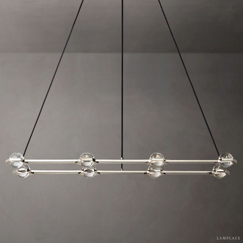 Eclatant Celestial Orbit Rectangular Chandelier 54"