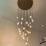 Boule De Radiant Crystal Cluster Chandelier 30"