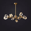 Angle Faceted Crystal Round Chandelier