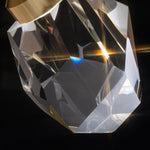 Angle Faceted Crystal Ring Chandelier