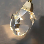 Angle Faceted Crystal Pendant Light