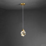 Angle Faceted Crystal Pendant Light