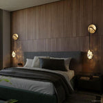 Angle Faceted Crystal Cord Wall Sconce