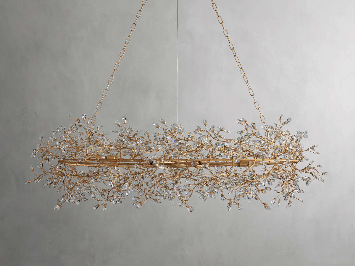 Fiore Sculpted Petals Oval Chandelier
