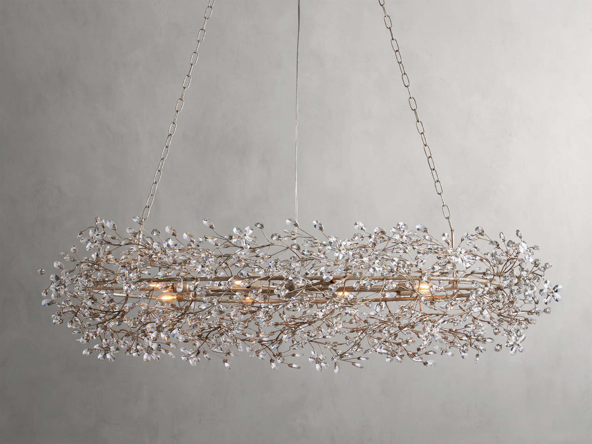 Fiore Sculpted Petals Oval Chandelier