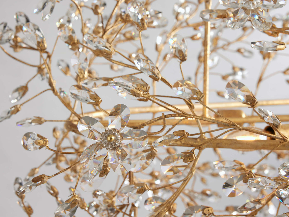 Fiore Sculpted Petals Oval Chandelier