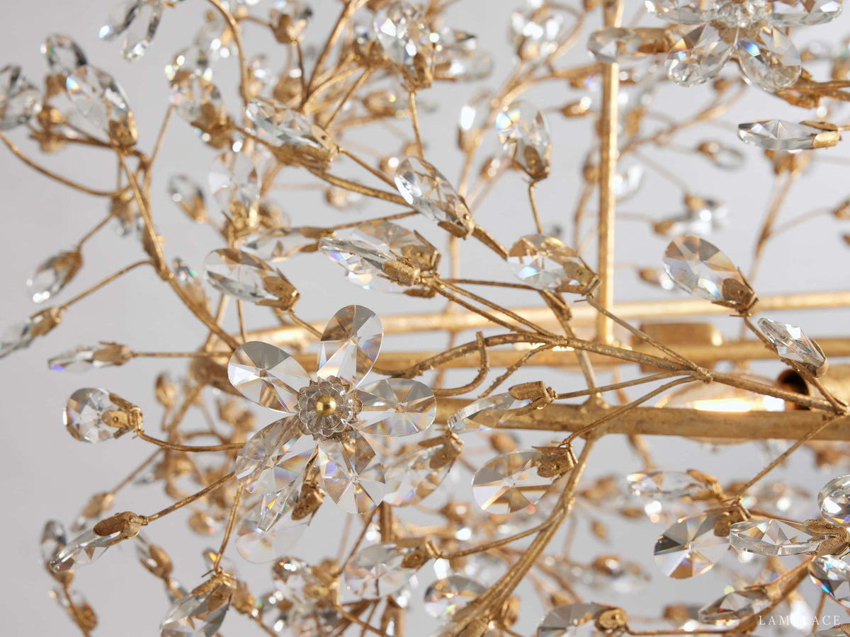 Fiore Sculpted Petals Oval Chandelier