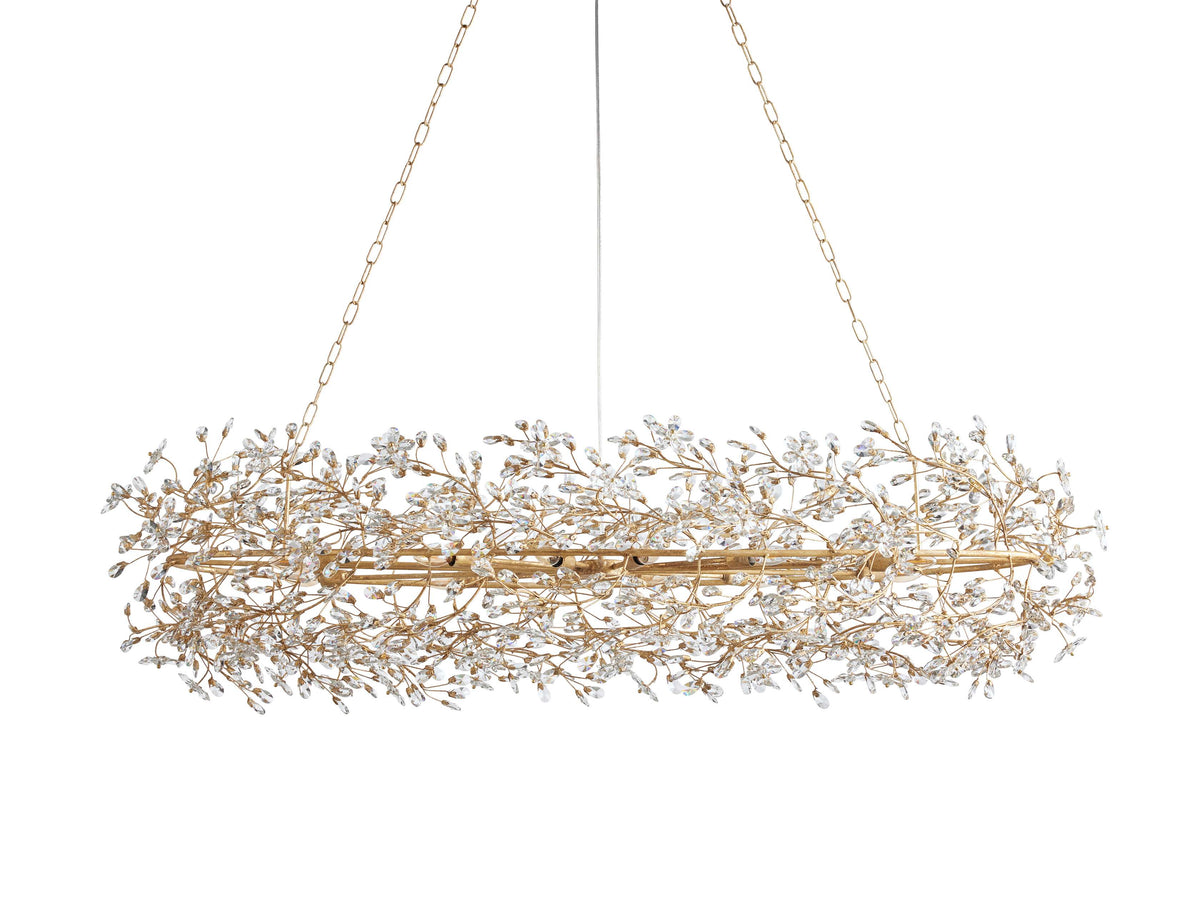 Fiore Sculpted Petals Oval Chandelier