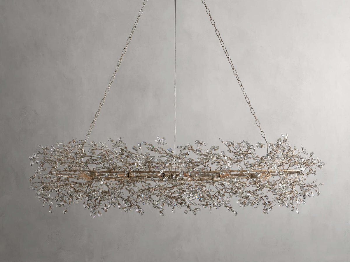 Fiore Sculpted Petals Oval Chandelier