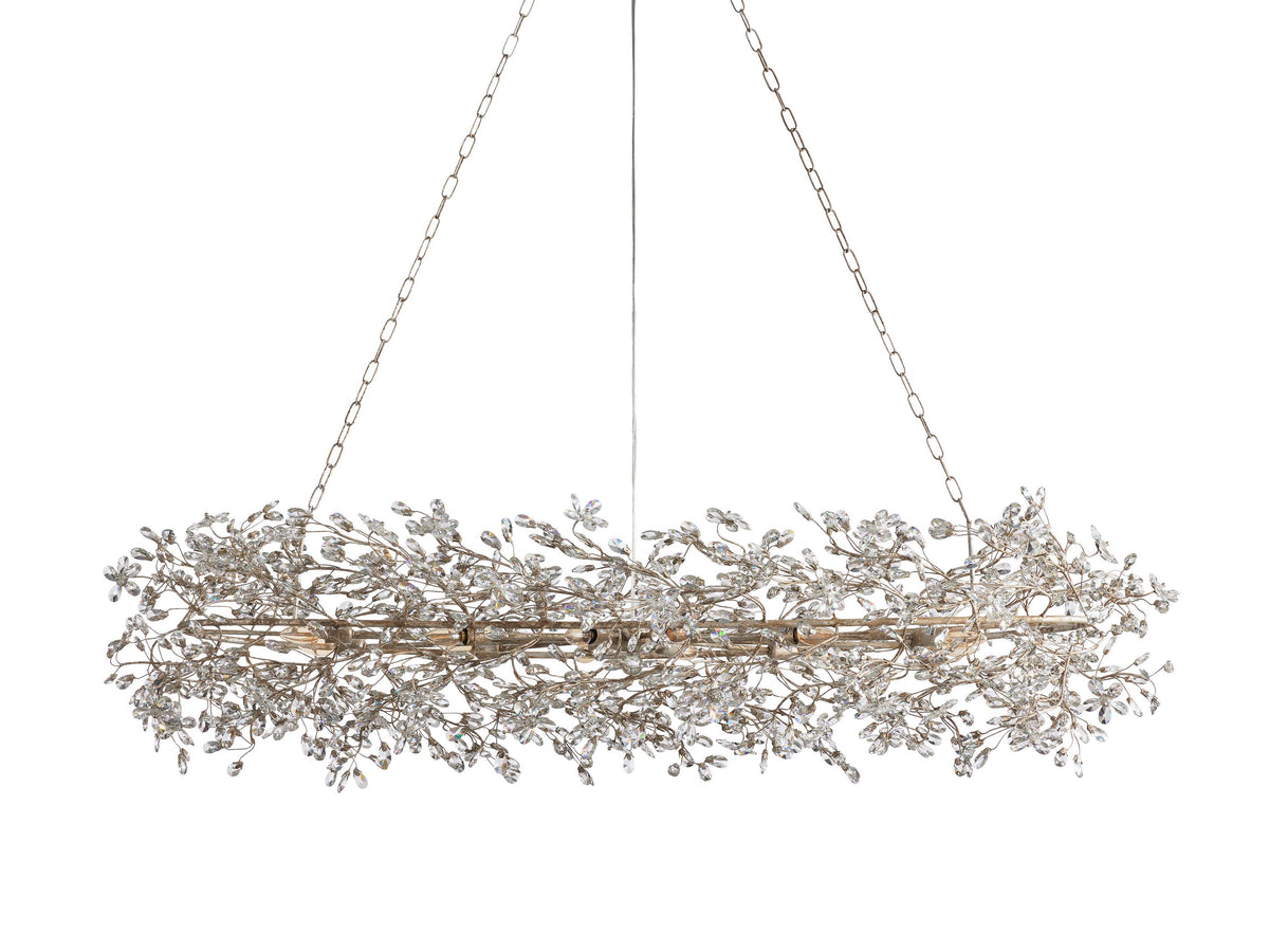 Fiore Sculpted Petals Oval Chandelier