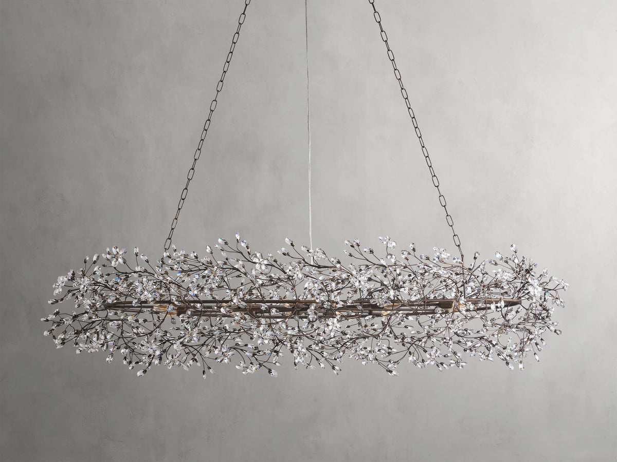 Fiore Sculpted Petals Oval Chandelier