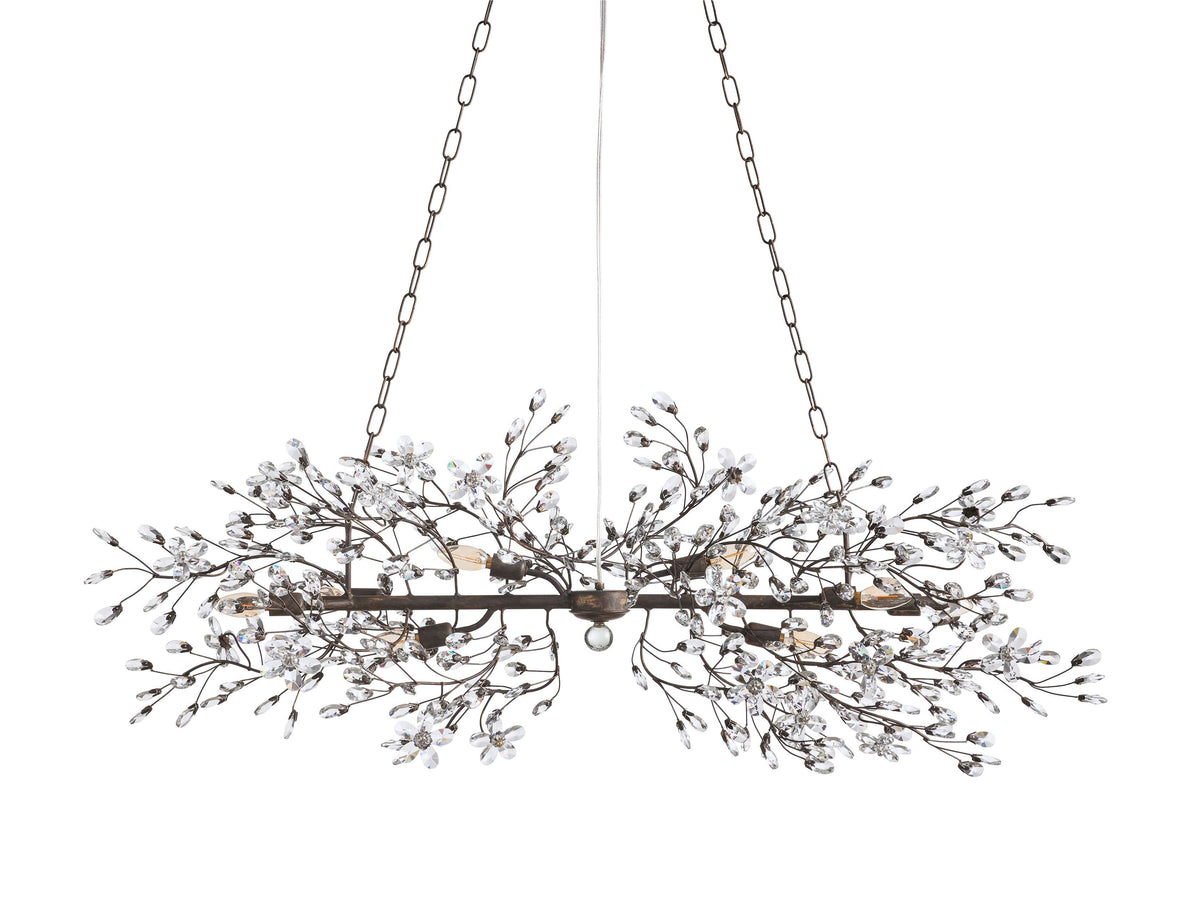 Fiore Sculpted Petals Linear Chandelier