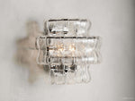 Ghiaccio Textured Glass Wall Sconce