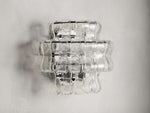 Ghiaccio Textured Glass Wall Sconces