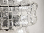 Ghiaccio Textured Glass Wall Sconce