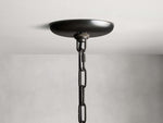 Ghiaccio Textured Glass Round Chandelier