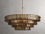 Ghiaccio Handcrafted Glass Round Chandelier