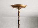 Ghiaccio Rippled Glass Round Chandelier