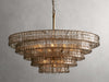 Ghiaccio Handcrafted Glass Round Chandelier