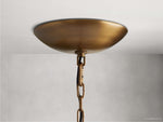 Ghiaccio Rippled Glass Round Chandelier