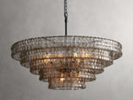 Ghiaccio Handcrafted Glass Round Chandelier