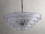 Ghiaccio Handcrafted Glass Round Chandelier