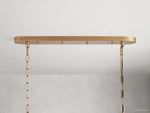 Ghiaccio Rippled Glass Oval Chandelier