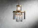 Leyland Faceted Deco Tiered Chandelier