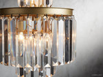 Leyland Faceted Deco Tiered Chandelier