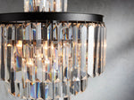 Leyland Faceted Deco Tiered Chandelier
