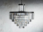 Leyland Faceted Deco Tiered Chandelier