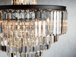Leyland Faceted Deco Tiered Chandelier